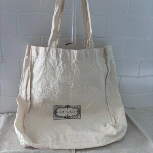 Gucci Reusable Eco Cotton Canvas Shopper Tote Bag